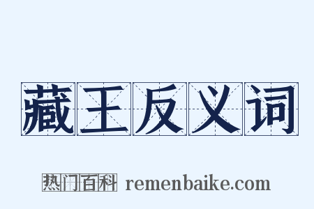 藏王反义词是什么意思的图片